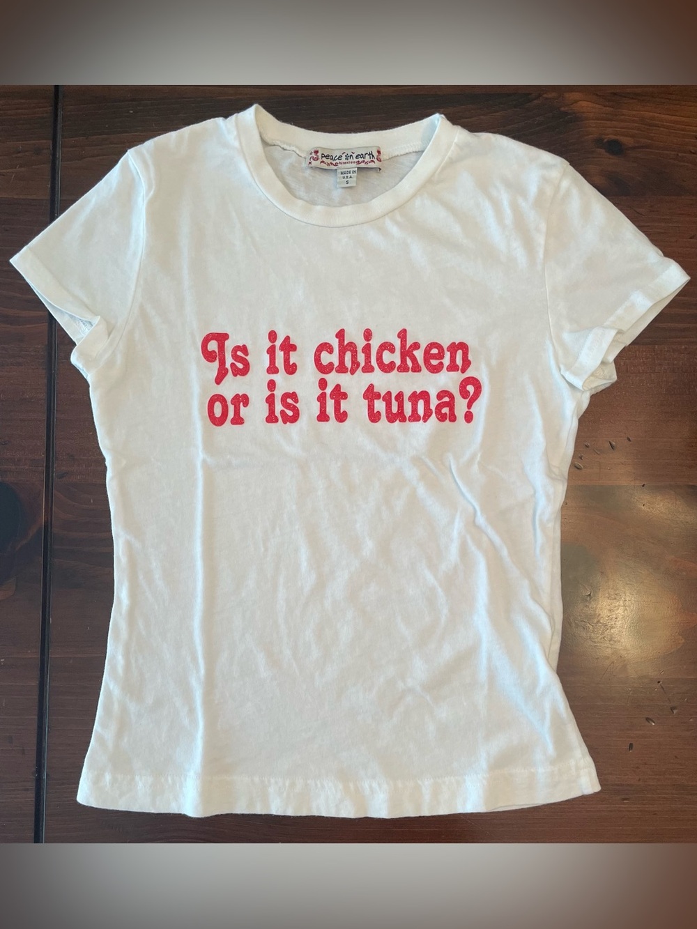 Vintage Women’s “Is it chicken or is it tuna” T-Shirt - Small - NWOT